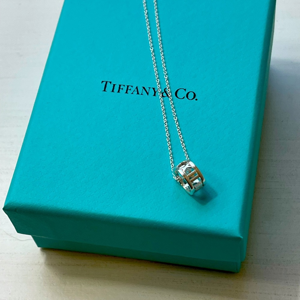 Tiffany & Co. Sterling Silver Open Atlas Pendant BRAND NEW IN BOX